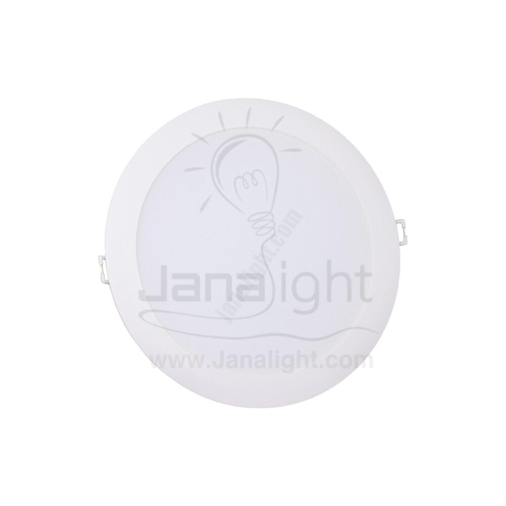 سبوت بانيل 24 وات مدور ابيض بلاستيك اليوس Elios white round 24 watt SpotLight Panel